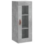 Aparador de madera contrachapada gris hormigón 34,5x34x180 cm de vidaXL, Aparadores - Ref: Foro24-3199277, Precio: 103,35 €, ...