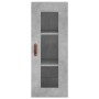 Aparador de madera contrachapada gris hormigón 34,5x34x180 cm de vidaXL, Aparadores - Ref: Foro24-3199277, Precio: 103,35 €, ...