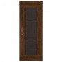 Aparador alto madera contrachapada roble marrón 34,5x34x180 cm de vidaXL, Aparadores - Ref: Foro24-3199280, Precio: 106,99 €,...