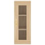 Aparador de madera contrachapada roble Sonoma 34,5x34x180 cm de vidaXL, Aparadores - Ref: Foro24-3199284, Precio: 105,99 €, D...