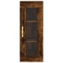 Aparador de madera contrachapada roble ahumado 34,5x34x180 cm de vidaXL, Aparadores - Ref: Foro24-3199286, Precio: 105,16 €, ...