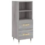 Aparador alto madera contrachapada gris Sonoma 34,5x34x180 cm de vidaXL, Aparadores - Ref: Foro24-3199287, Precio: 105,25 €, ...