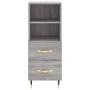 Aparador alto madera contrachapada gris Sonoma 34,5x34x180 cm de vidaXL, Aparadores - Ref: Foro24-3199287, Precio: 105,25 €, ...