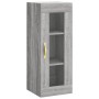 Aparador alto madera contrachapada gris Sonoma 34,5x34x180 cm de vidaXL, Aparadores - Ref: Foro24-3199287, Precio: 105,25 €, ...