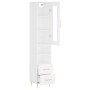 Aparador alto madera contrachapada blanco 34,5x34x180 cm de vidaXL, Aparadores - Ref: Foro24-3199289, Precio: 107,80 €, Descu...