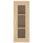 Aparador de madera contrachapada roble Sonoma 34,5x34x180 cm de vidaXL, Aparadores - Ref: Foro24-3199292, Precio: 102,97 €, D...