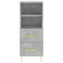 Aparador de madera contrachapada gris hormigón 34,5x34x180 cm de vidaXL, Aparadores - Ref: Foro24-3199293, Precio: 103,73 €, ...