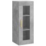 Aparador de madera contrachapada gris hormigón 34,5x34x180 cm de vidaXL, Aparadores - Ref: Foro24-3199293, Precio: 103,73 €, ...