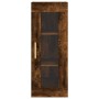 Aparador de madera contrachapada roble ahumado 34,5x34x180 cm de vidaXL, Aparadores - Ref: Foro24-3199294, Precio: 103,99 €, ...