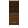 Tall brown oak plywood sideboard 34.5x34x180 cm by vidaXL, Sideboards - Ref: Foro24-3199296, Price: 106,55 €, Discount: %