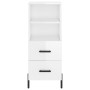 Tall white glossy plywood sideboard 34.5x34x180 cm by vidaXL, Sideboards - Ref: Foro24-3199307, Price: 123,99 €, Discount: %