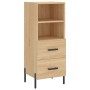 Aparador de madera contrachapada roble Sonoma 34,5x34x180 cm de vidaXL, Aparadores - Ref: Foro24-3199308, Precio: 118,81 €, D...