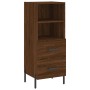 Tall brown oak plywood sideboard 34.5x34x180 cm by vidaXL, Sideboards - Ref: Foro24-3199312, Price: 119,48 €, Discount: %