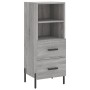 Aparador alto madera contrachapada gris Sonoma 34,5x34x180 cm de vidaXL, Aparadores - Ref: Foro24-3199311, Precio: 116,67 €, ...