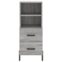 Aparador alto madera contrachapada gris Sonoma 34,5x34x180 cm de vidaXL, Aparadores - Ref: Foro24-3199311, Precio: 116,67 €, ...