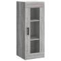 Aparador alto madera contrachapada gris Sonoma 34,5x34x180 cm de vidaXL, Aparadores - Ref: Foro24-3199311, Precio: 116,67 €, ...