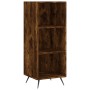 Aparador de madera contrachapada roble ahumado 34,5x34x180 cm de vidaXL, Aparadores - Ref: Foro24-3199342, Precio: 89,73 €, D...