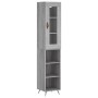 Tall gray Sonoma plywood sideboard 34.5x34x180 cm by vidaXL, Sideboards - Ref: Foro24-3199343, Price: 90,99 €, Discount: %