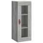 Aparador alto madera contrachapada gris Sonoma 34,5x34x180 cm de vidaXL, Aparadores - Ref: Foro24-3199343, Precio: 91,20 €, D...