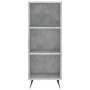 Gray concrete plywood sideboard 34.5x34x180 cm by vidaXL, Sideboards - Ref: Foro24-3199341, Price: 88,05 €, Discount: %