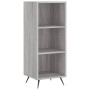 Aparador alto madera contrachapada gris Sonoma 34,5x34x180 cm de vidaXL, Aparadores - Ref: Foro24-3199343, Precio: 91,20 €, D...