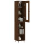 Tall brown oak plywood sideboard 34.5x34x180 cm by vidaXL, Sideboards - Ref: Foro24-3199344, Price: 96,42 €, Discount: %