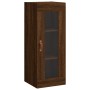 Aparador alto madera contrachapada roble marrón 34,5x34x180 cm de vidaXL, Aparadores - Ref: Foro24-3199344, Precio: 96,42 €, ...