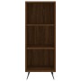 Aparador alto madera contrachapada roble marrón 34,5x34x180 cm de vidaXL, Aparadores - Ref: Foro24-3199344, Precio: 96,42 €, ...