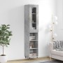 Concrete gray plywood sideboard 34.5x34x180 cm by vidaXL, Sideboards - Ref: Foro24-3199349, Price: 85,17 €, Discount: %