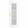 Aparador alto madera contrachapada blanco brillo 34,5x34x180 cm de vidaXL, Aparadores - Ref: Foro24-3199347, Precio: 93,41 €,...