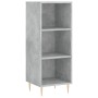 Aparador de madera contrachapada gris hormigón 34,5x34x180 cm de vidaXL, Aparadores - Ref: Foro24-3199357, Precio: 86,55 €, D...