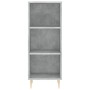 Aparador de madera contrachapada gris hormigón 34,5x34x180 cm de vidaXL, Aparadores - Ref: Foro24-3199357, Precio: 86,55 €, D...