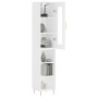 Tall white plywood sideboard 34.5x34x180 cm by vidaXL, Sideboards - Ref: Foro24-3199353, Price: 91,20 €, Discount: %