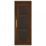 Aparador alto madera contrachapada roble marrón 34,5x34x180 cm de vidaXL, Aparadores - Ref: Foro24-3199360, Precio: 88,75 €, ...