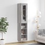 Tall Sonoma gray plywood sideboard 34.5x34x180 cm by vidaXL, Sideboards - Ref: Foro24-3199359, Price: 88,34 €, Discount: %