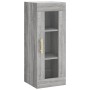 Aparador alto madera contrachapada gris Sonoma 34,5x34x180 cm de vidaXL, Aparadores - Ref: Foro24-3199359, Precio: 88,34 €, D...