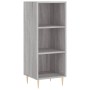 Aparador alto madera contrachapada gris Sonoma 34,5x34x180 cm de vidaXL, Aparadores - Ref: Foro24-3199359, Precio: 88,34 €, D...