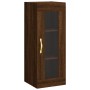 Aparador alto madera contrachapada roble marrón 34,5x34x180 cm de vidaXL, Aparadores - Ref: Foro24-3199352, Precio: 87,99 €, ...