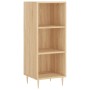 Aparador de madera contrachapada roble Sonoma 34,5x34x180 cm de vidaXL, Aparadores - Ref: Foro24-3199356, Precio: 85,99 €, De...