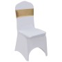 Elastic chair sash bow 25 units with golden diamond clasp by vidaXL, Covers - Ref: Foro24-133579, Price: 40,41 €, Discount: %