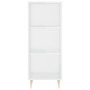 Aparador alto madera contrachapada blanco brillo 34,5x34x180 cm de vidaXL, Aparadores - Ref: Foro24-3199355, Precio: 93,07 €,...