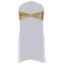 Elastic chair sash bow 25 units with golden diamond clasp by vidaXL, Covers - Ref: Foro24-133579, Price: 40,41 €, Discount: %