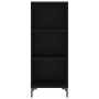 Aparador de madera contrachapada negro 34,5x34x180 cm de vidaXL, Aparadores - Ref: Foro24-3199362, Precio: 91,31 €, Descuento: %