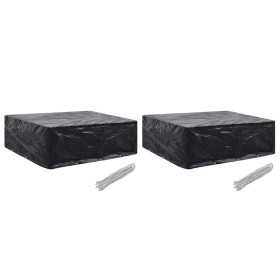 Garden furniture covers 2 pcs 8 eyelets 250x210x90 cm by vidaXL, Garden furniture covers - Ref: Foro24-279132, Price: 46,99 €...