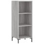 Aparador alto madera contrachapada gris Sonoma 34,5x34x180 cm de vidaXL, Aparadores - Ref: Foro24-3199367, Precio: 94,25 €, D...