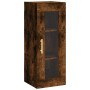 Aparador de madera contrachapada roble ahumado 34,5x34x180 cm de vidaXL, Aparadores - Ref: Foro24-3199358, Precio: 86,07 €, D...