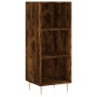 Aparador de madera contrachapada roble ahumado 34,5x34x180 cm de vidaXL, Aparadores - Ref: Foro24-3199358, Precio: 86,07 €, D...