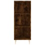 Aparador de madera contrachapada roble ahumado 34,5x34x180 cm de vidaXL, Aparadores - Ref: Foro24-3199358, Precio: 86,07 €, D...