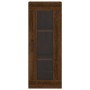 Aparador alto madera contrachapada roble marrón 34,5x34x180 cm de vidaXL, Aparadores - Ref: Foro24-3199368, Precio: 92,55 €, ...