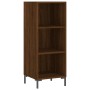 Aparador alto madera contrachapada roble marrón 34,5x34x180 cm de vidaXL, Aparadores - Ref: Foro24-3199368, Precio: 92,55 €, ...